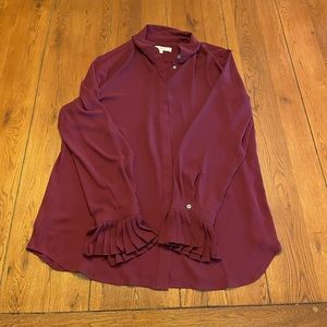Loft Maroon Blouse